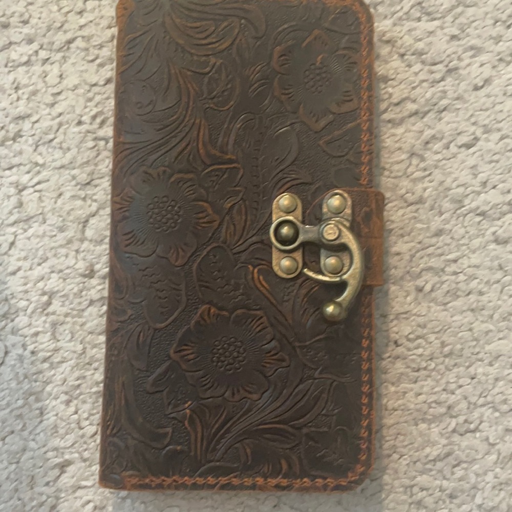Leather wallet and phone case